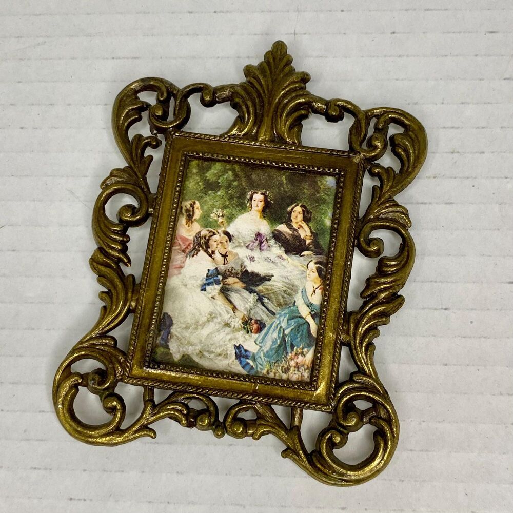 Vintage Miniature Framed Print...3" x 4 1/4"